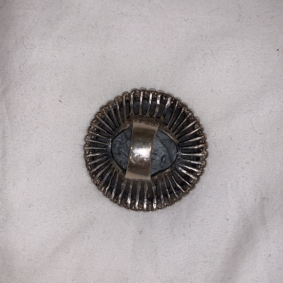 Silver 925 cocktail ring with gemstones - Picture 3 of 4